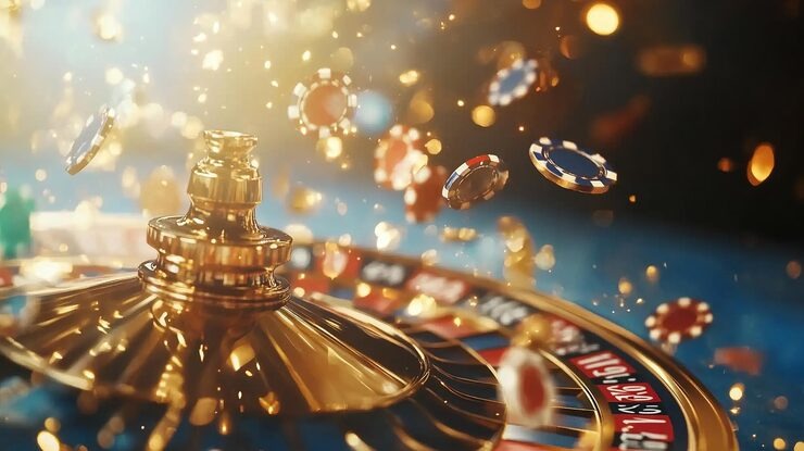 Live dealer rolling three dice in Lightning Dice game on semar4d login